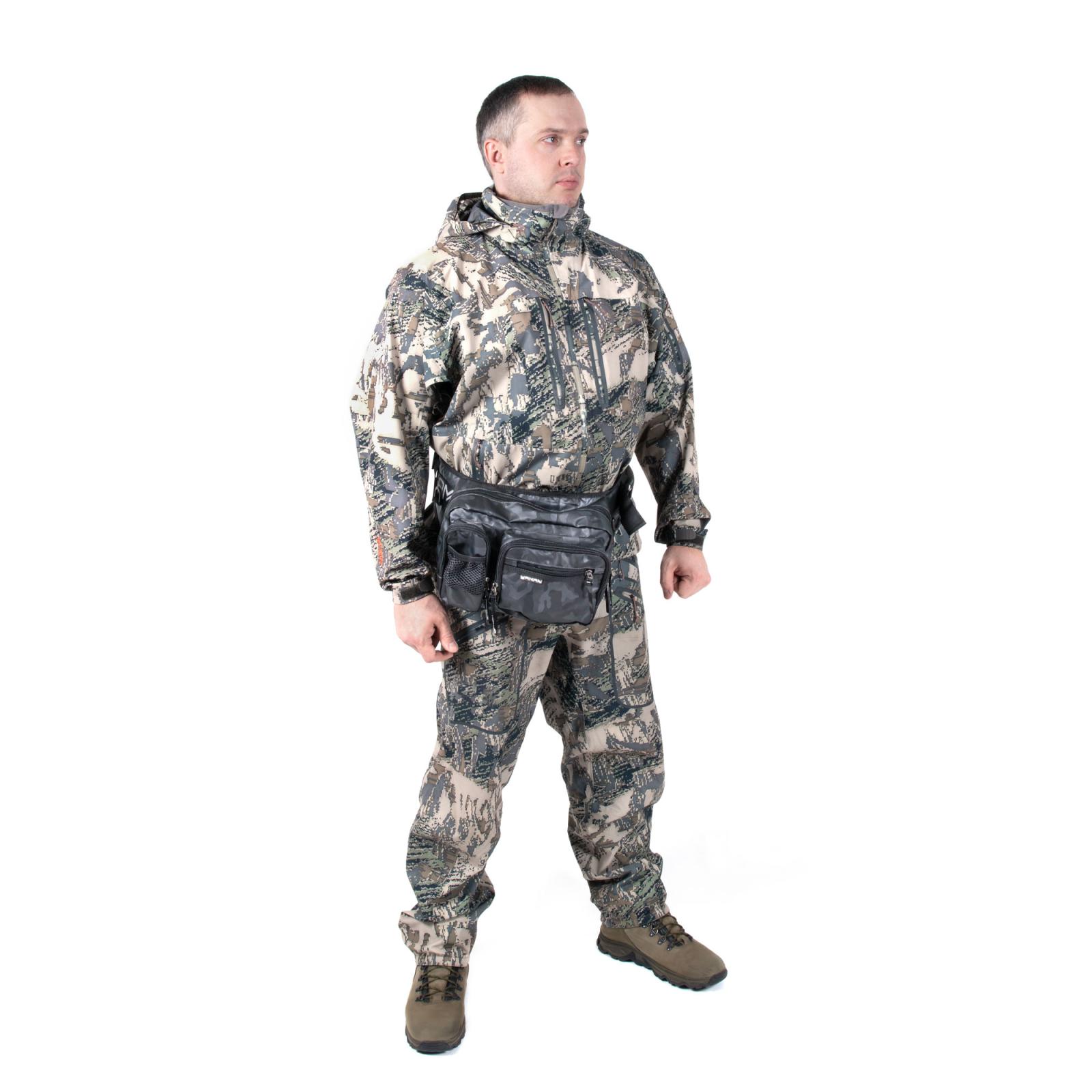 Сумка рыболовная "Yaman" Fishing Hip Bag, 28х21х17 см, цв. серый камуфляж - 7