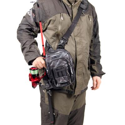 Сумка рыболовная "Yaman" Street Fishing MultiLock Pocket, 16х19х24 см, цв. серый камуфляж - 7