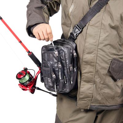 Сумка рыболовная "Yaman" Street Fishing MultiLock Pocket, 16х19х24 см, цв. серый камуфляж - 8