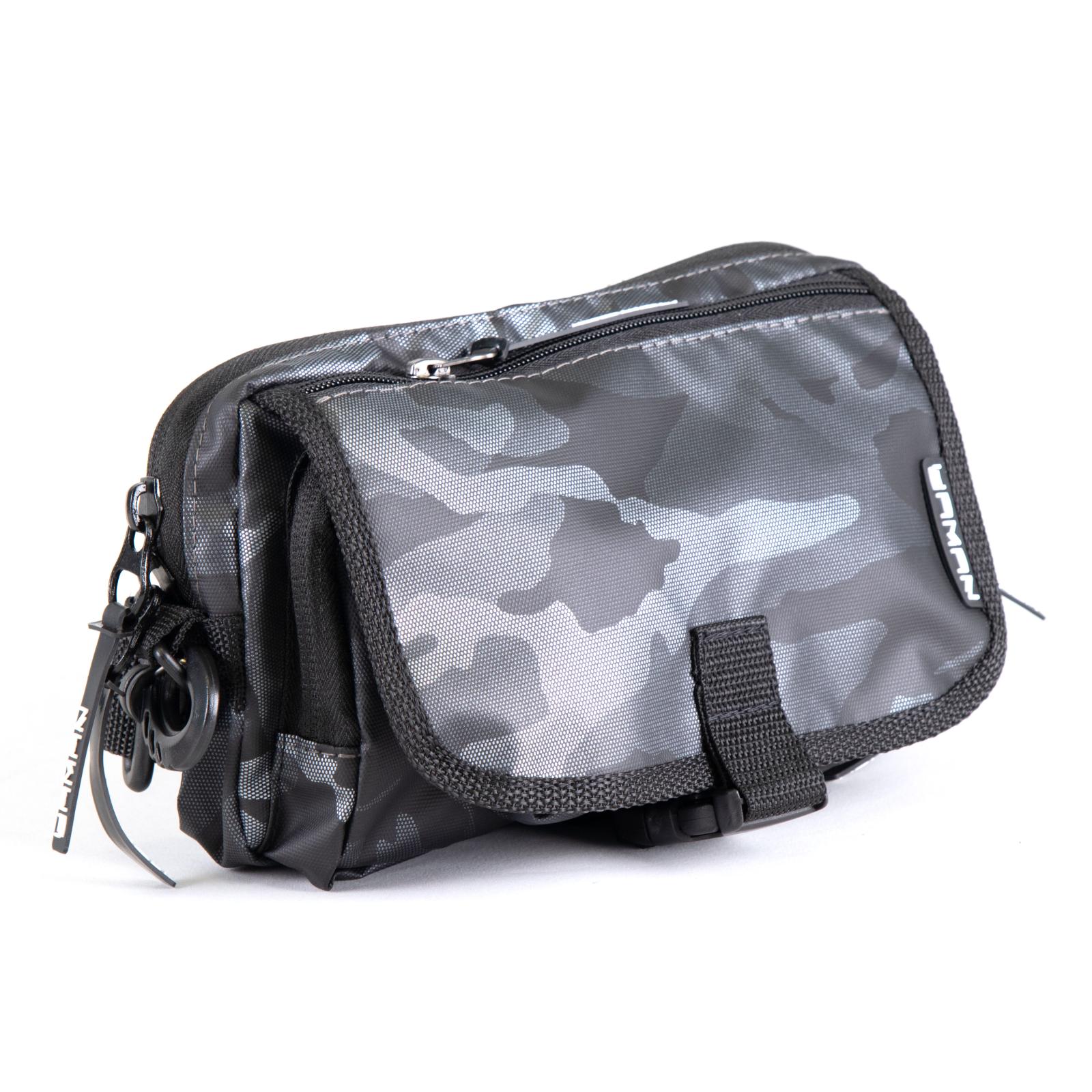 Сумка рыболовная "Yaman" Street Fishing MultiLock S-Pouch, 13,5х22х8 см, цв. серый камуфляж