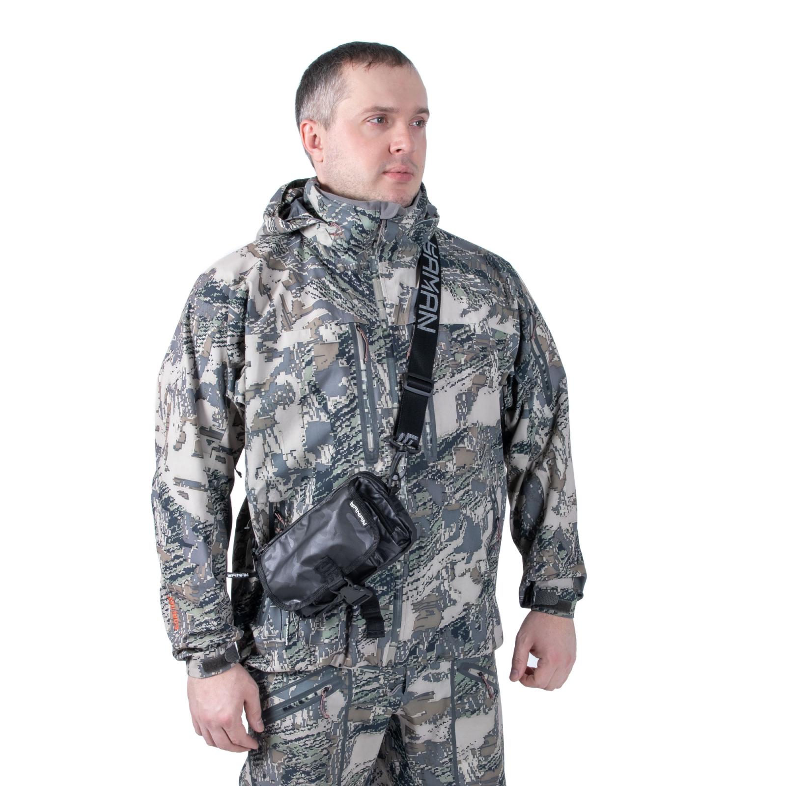 Сумка рыболовная "Yaman" Street Fishing MultiLock S-Pouch, 13,5х22х8 см, цв. серый камуфляж - 8