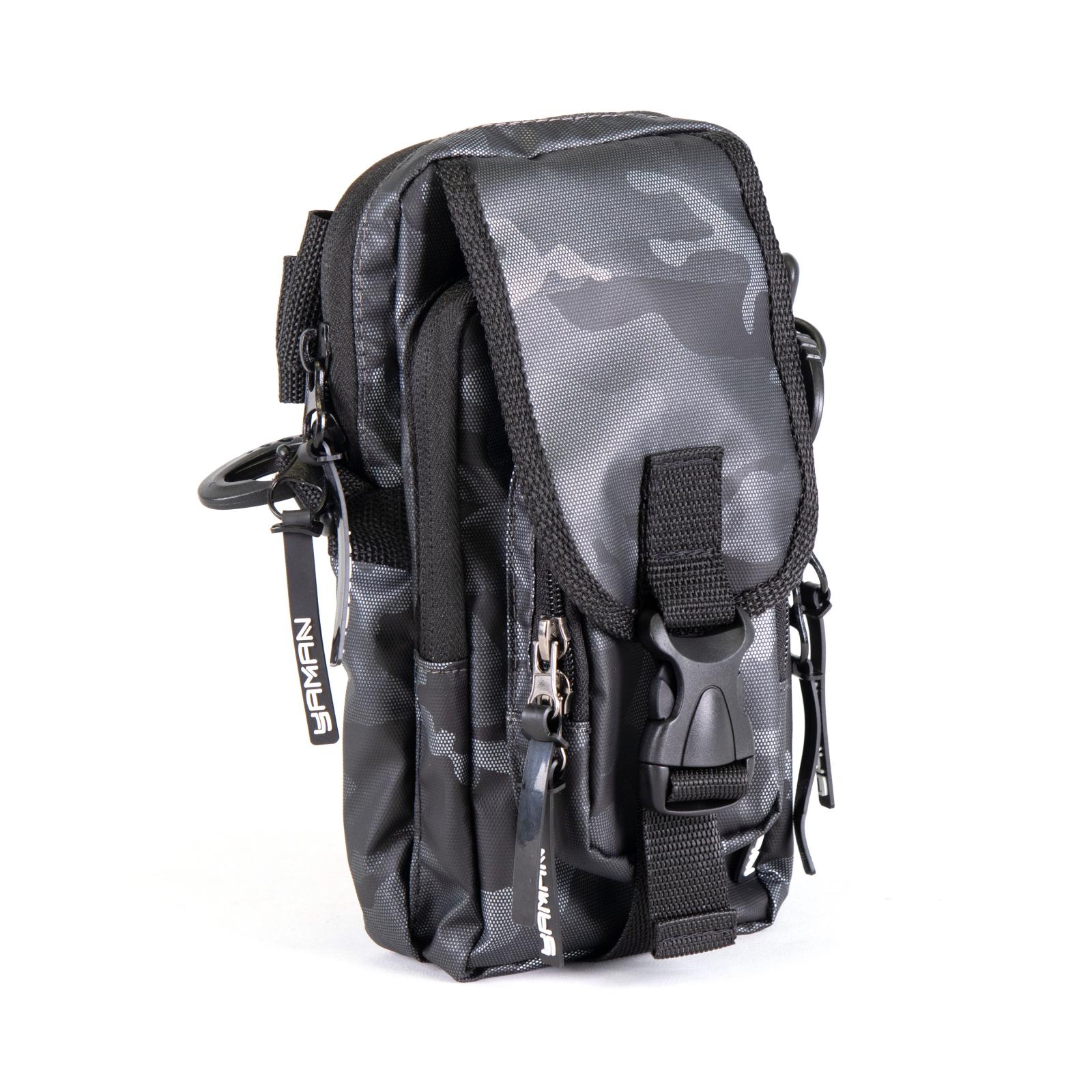 Сумка рыболовная "Yaman" Street Fishing MultiLock V-Pouch, 22х12,5х8 см, цв. серый камуфляж