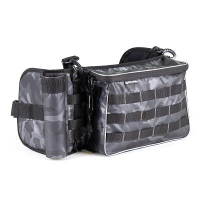Сумка рыболовная поясная "Yaman" Fishing Belt Bag, 74х22х10 см, цв. сер.камуфляж + 2 кор. LUNO 20 - 1