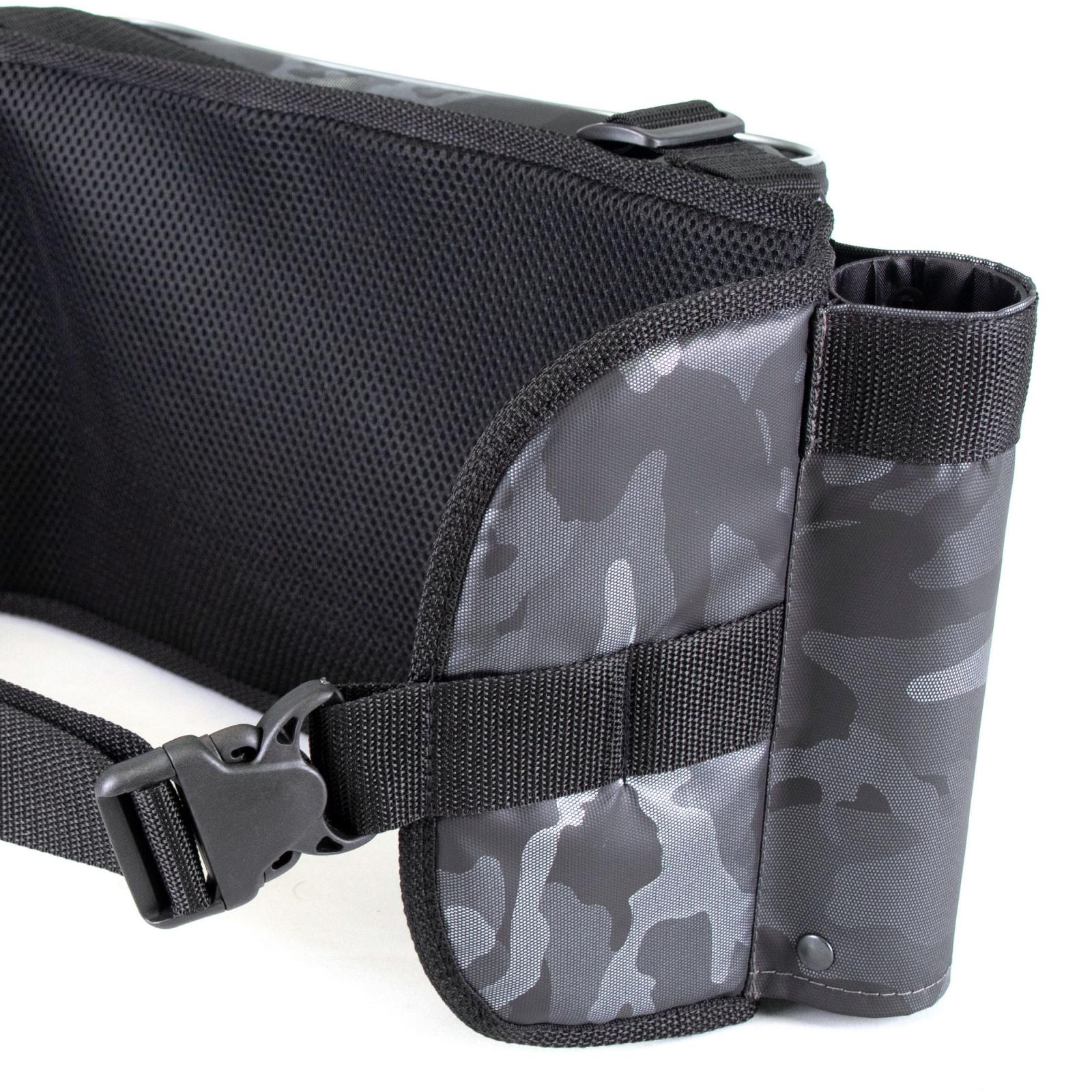 Сумка рыболовная поясная "Yaman" Fishing Belt Bag, 74х22х10 см, цв. сер.камуфляж + 2 кор. LUNO 20 - 4