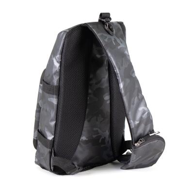 Сумка-рюкзак рыболовная "Yaman" Sling Shoulder Bag, 44х24х17 см, цв. серый камуфляж - 3
