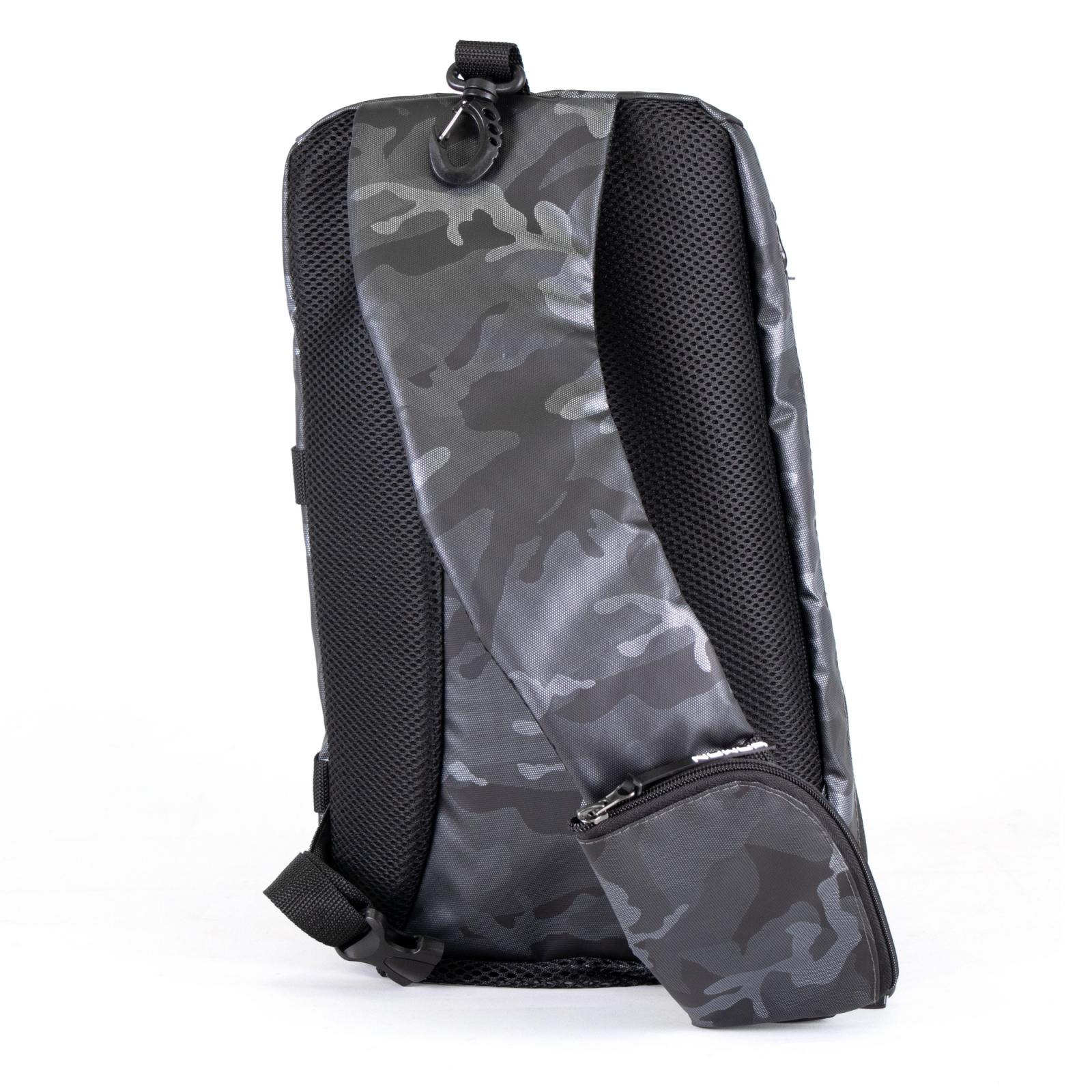 Сумка-рюкзак рыболовная "Yaman" Sling Shoulder Bag, 44х24х17 см, цв. серый камуфляж - 5