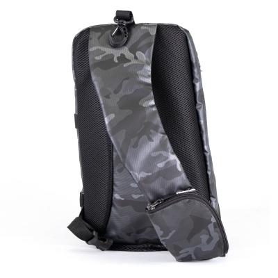 Сумка-рюкзак рыболовная "Yaman" Sling Shoulder Bag, 44х24х17 см, цв. серый камуфляж - 5