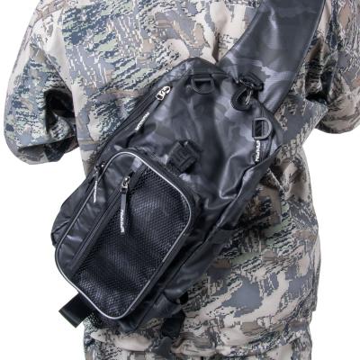 Сумка-рюкзак рыболовная "Yaman" Sling Shoulder Bag, 44х24х17 см, цв. серый камуфляж - 9