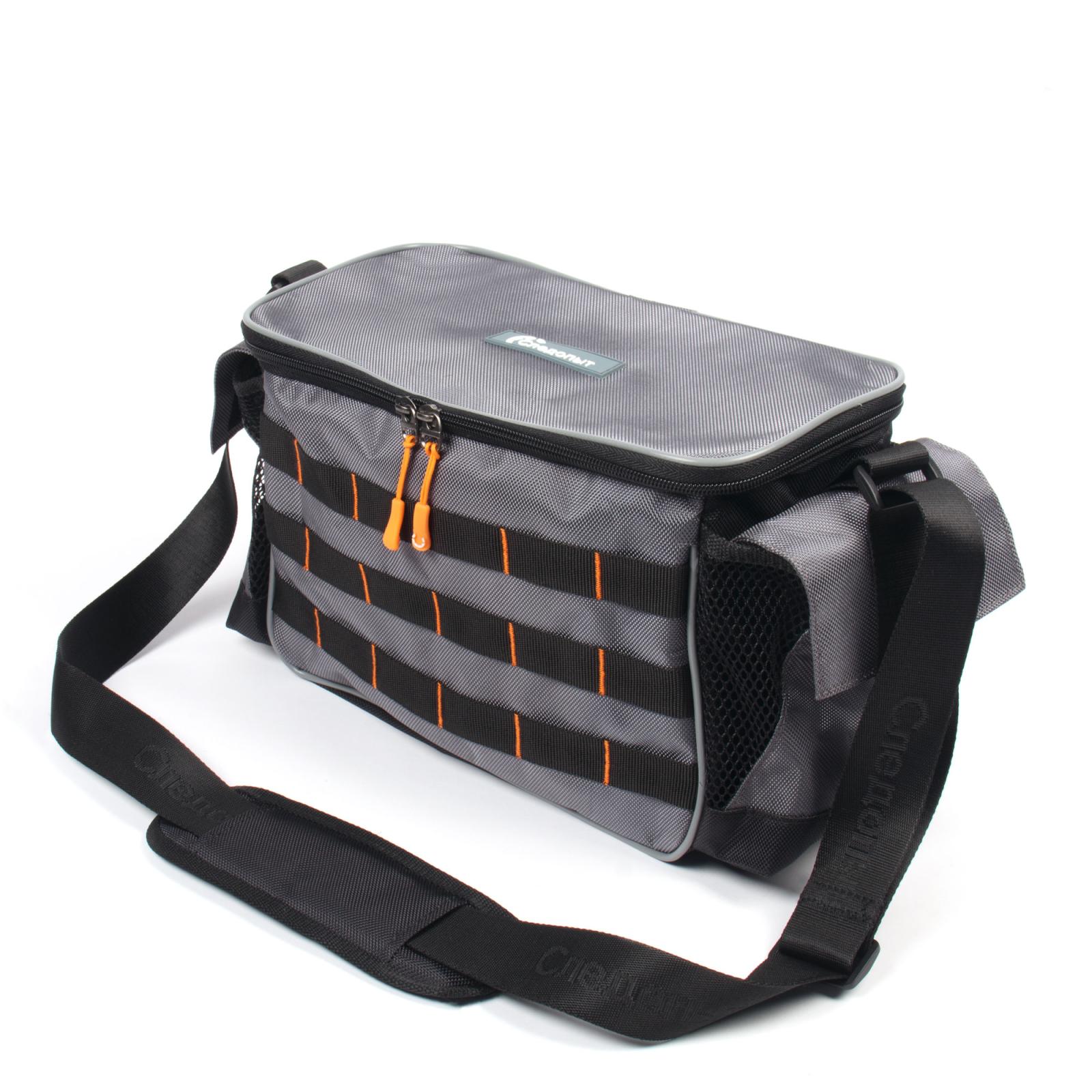 Сумка рыболовная "СЛЕДОПЫТ" Base Lure Bag L, 36х22х15 см, цв. серый, без коробок - 2