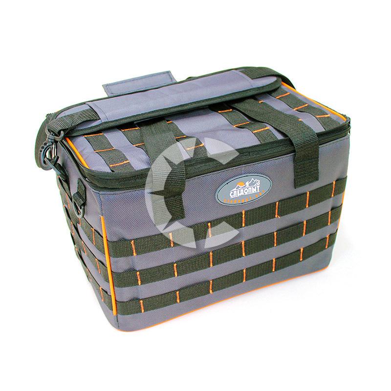 Сумка рыболовная "СЛЕДОПЫТ" Base Lure Bag XL, 38х26х25 см, цв. серый, без коробок