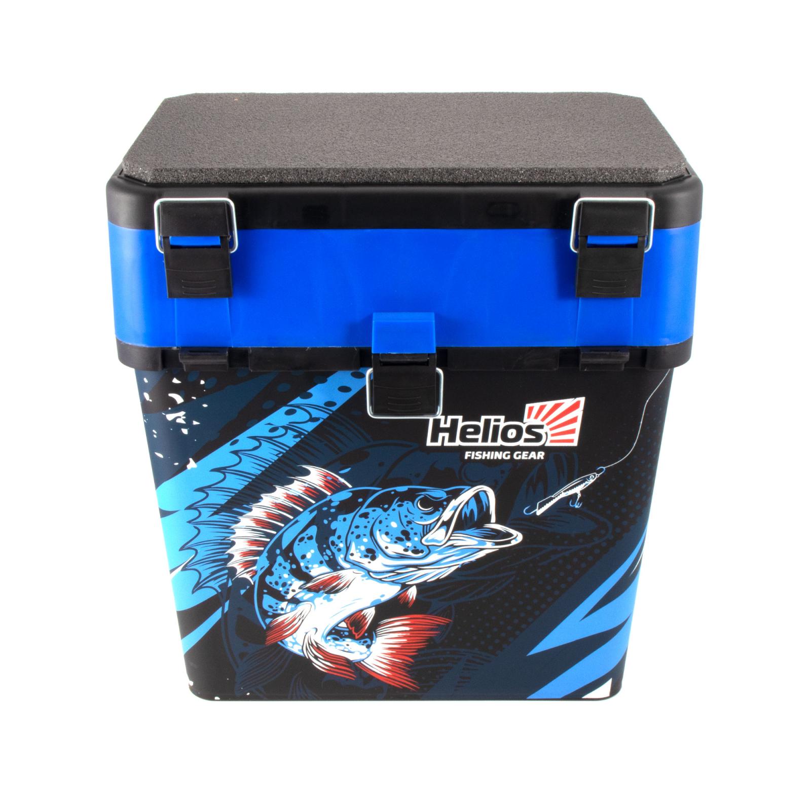 Ящик для зимней рыбалки "ICE FISHING PERCH" Helios, 19 л, синий - 2