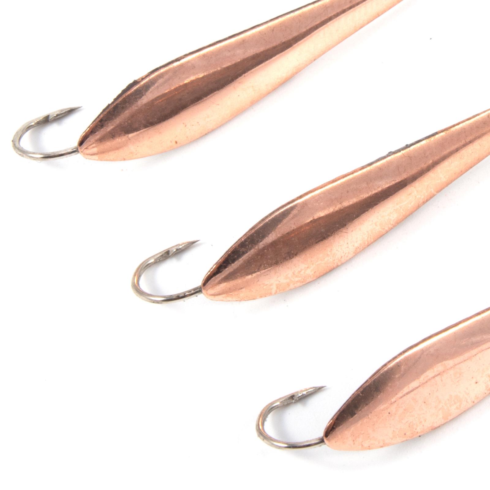 Блесна вертикальная "Яман" Идеальная,размер 40 мм, вес 4,5 г, цвет медь (уп.3 шт.) - 2