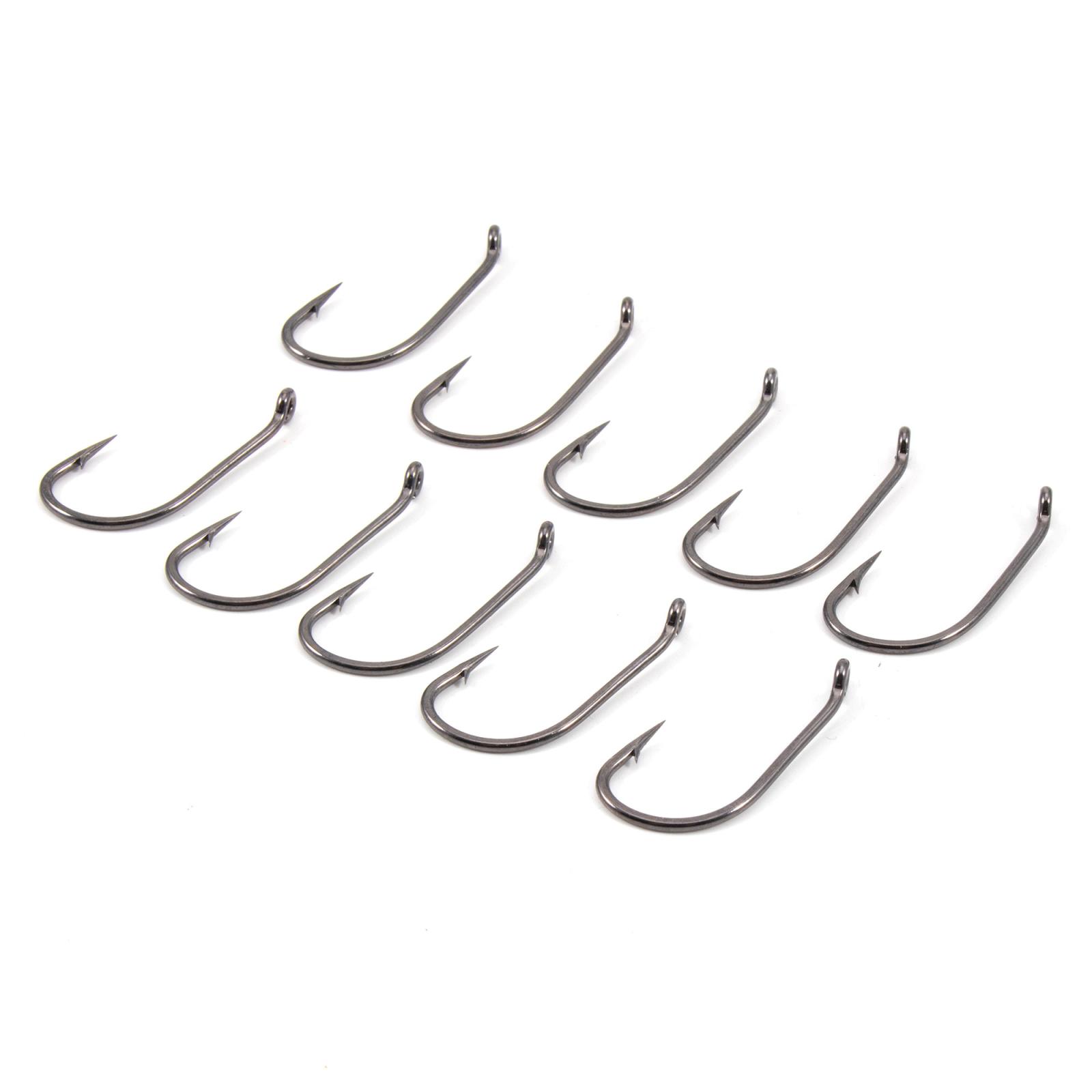 Крючок KOI "LONG CARP HOOK", размер 1 (INT), цвет BN (10 шт.) - 2