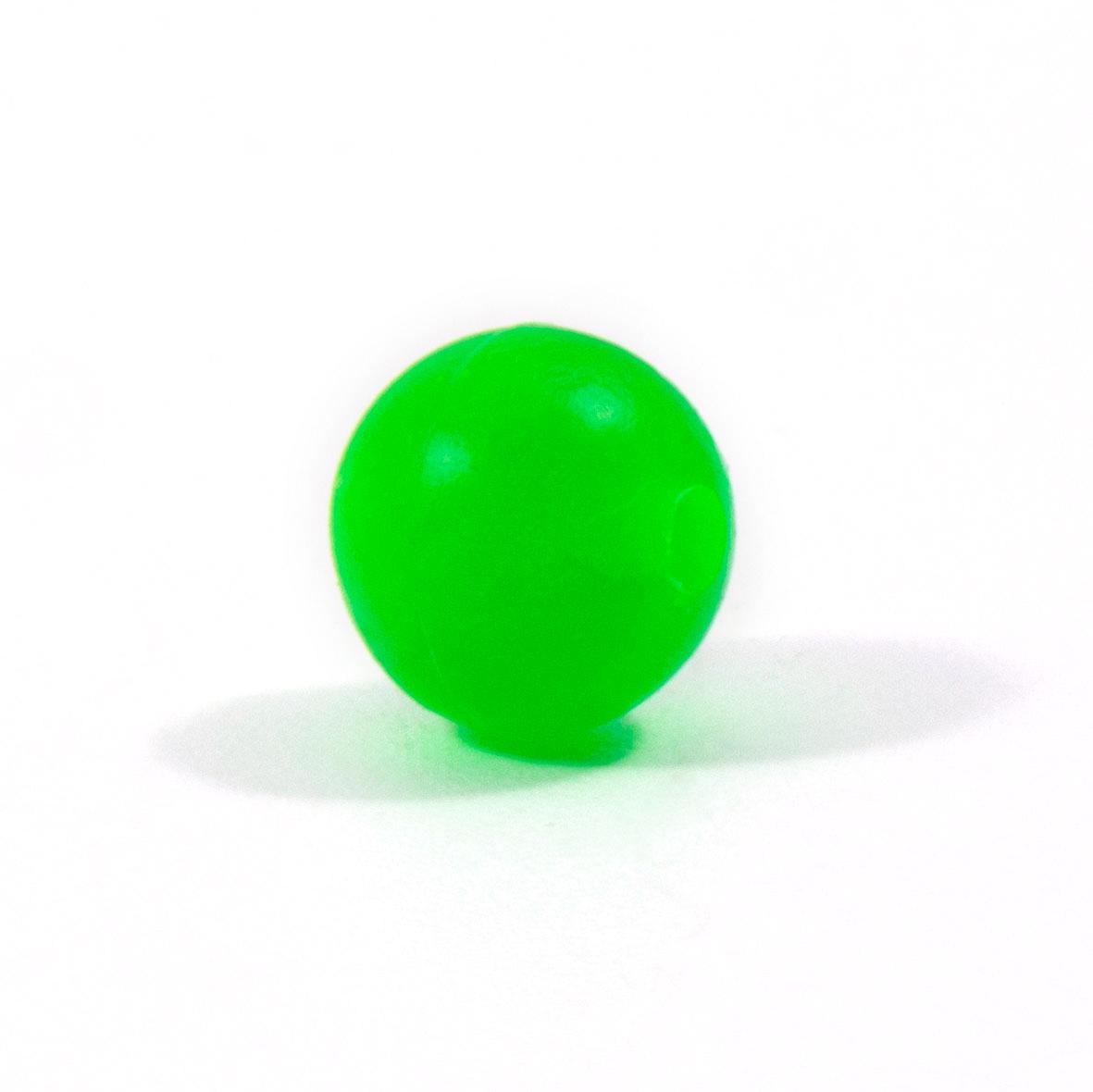 Бусина фидерная Namazu Soft Beads, PVC, d-6 мм, круглая, цв. темно-зеленый (20 шт.) - 4