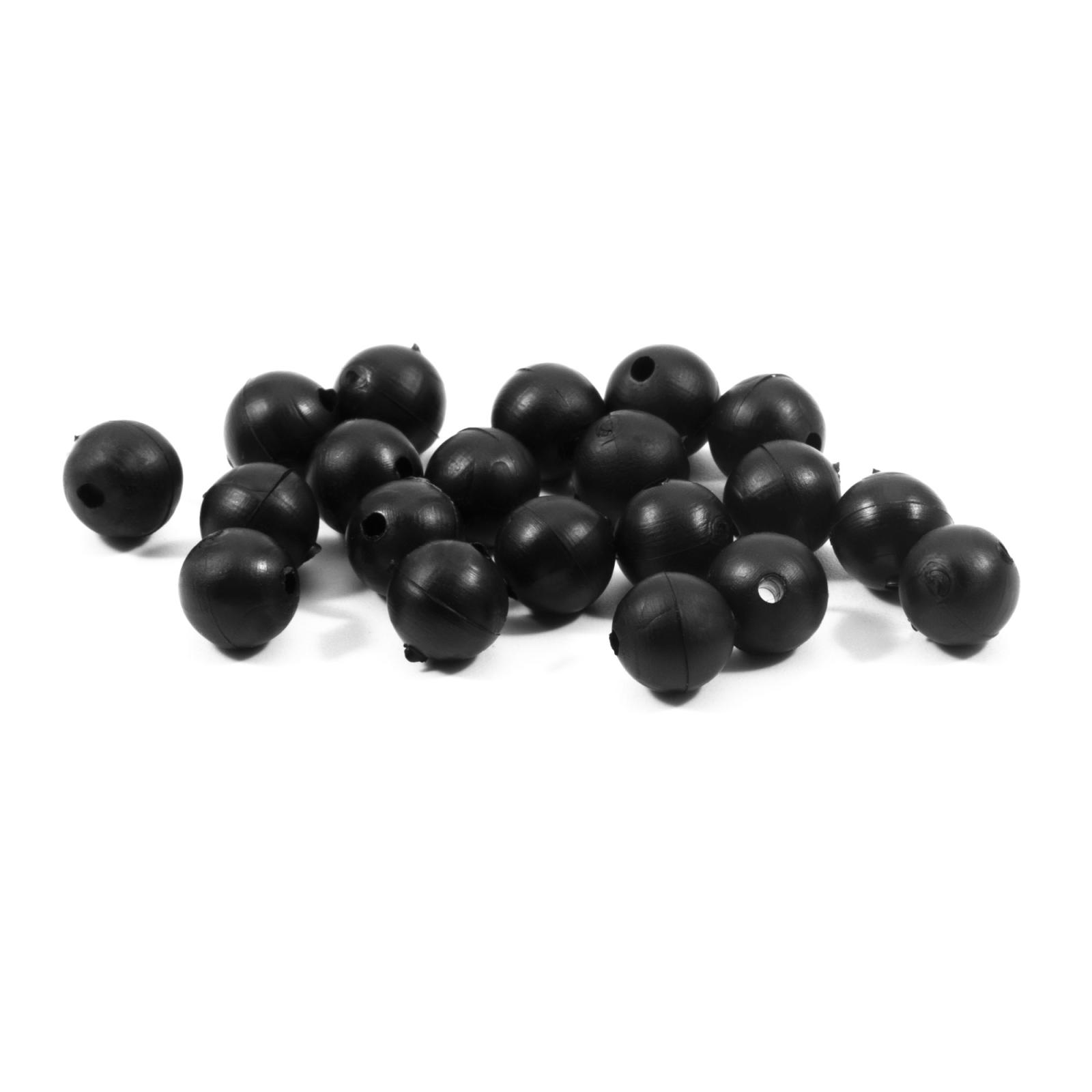 Бусина фидерная Namazu Soft Beads, PVC, d-7 мм, круглая, цв. черный (20 шт.)