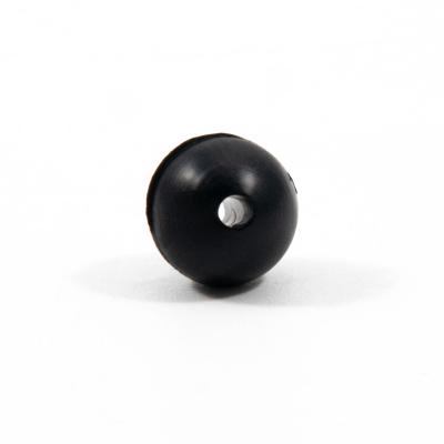 Бусина фидерная Namazu Soft Beads, PVC, d-7 мм, круглая, цв. черный (20 шт.) - 3