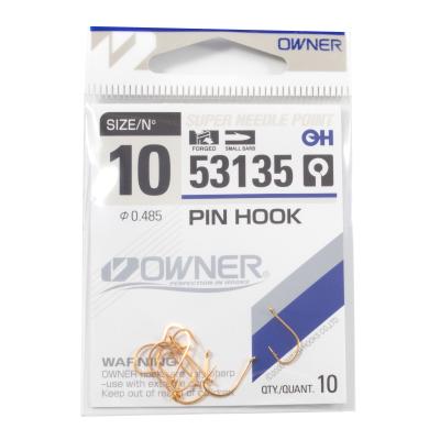Крючок OWNER Pin Hook gold №10 10шт - 3
