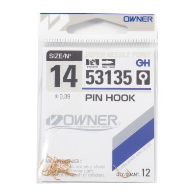 Крючок OWNER Pin Hook gold №14 12шт - 3