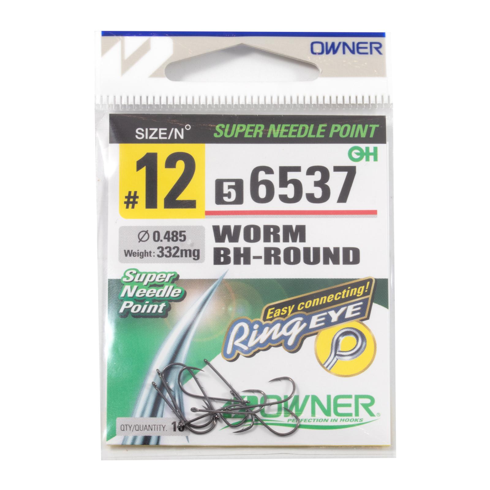 Крючок OWNER Worm BH-Round BC №12 10шт - 3