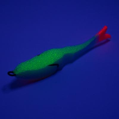 Поролоновая рыбка YAMAN Devious Minnow на двойнике, р. 105 мм, цвет 16 UV (5 шт.) - 2