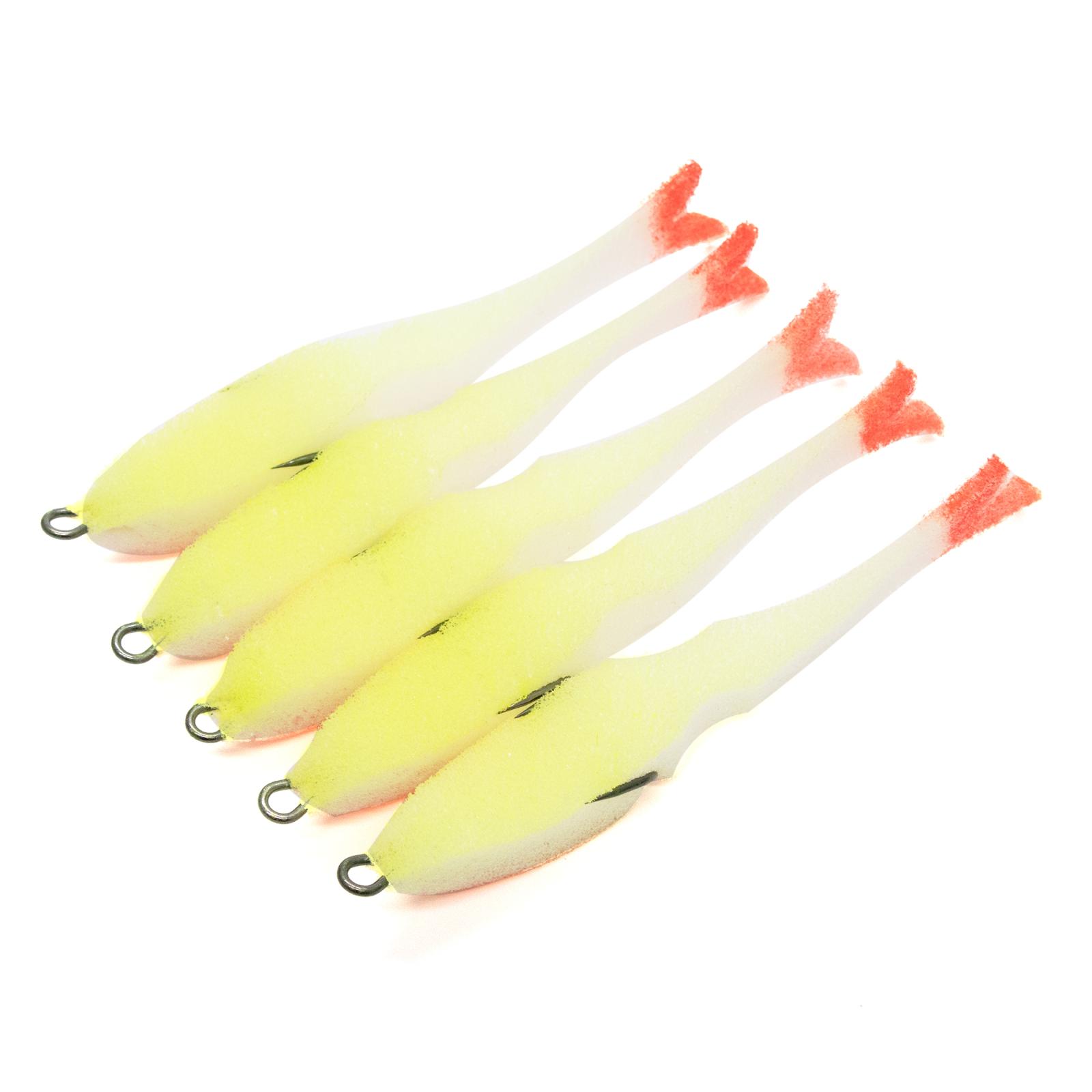 Поролоновая рыбка YAMAN Devious Minnow на двойнике, р. 105 мм, цвет 16 UV (5 шт.) - 3