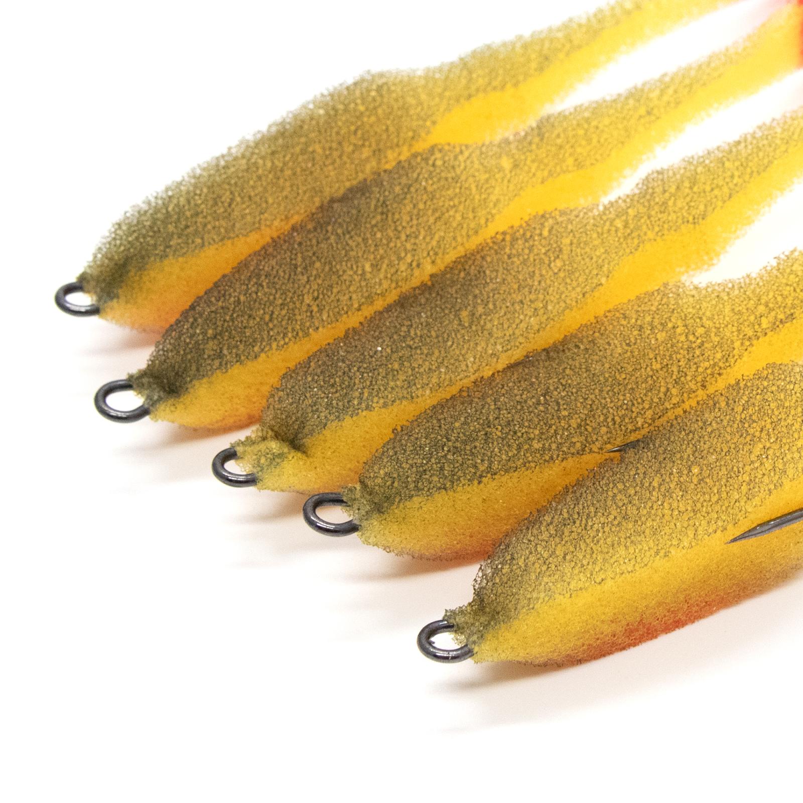 Поролоновая рыбка YAMAN Devious Minnow на двойнике, р. 105 мм, цвет 19 UV (5 шт.) - 3
