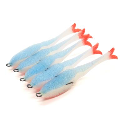 Поролоновая рыбка YAMAN Devious Minnow на двойнике, р. 105 мм, цвет 22 UV (5 шт.) - 2