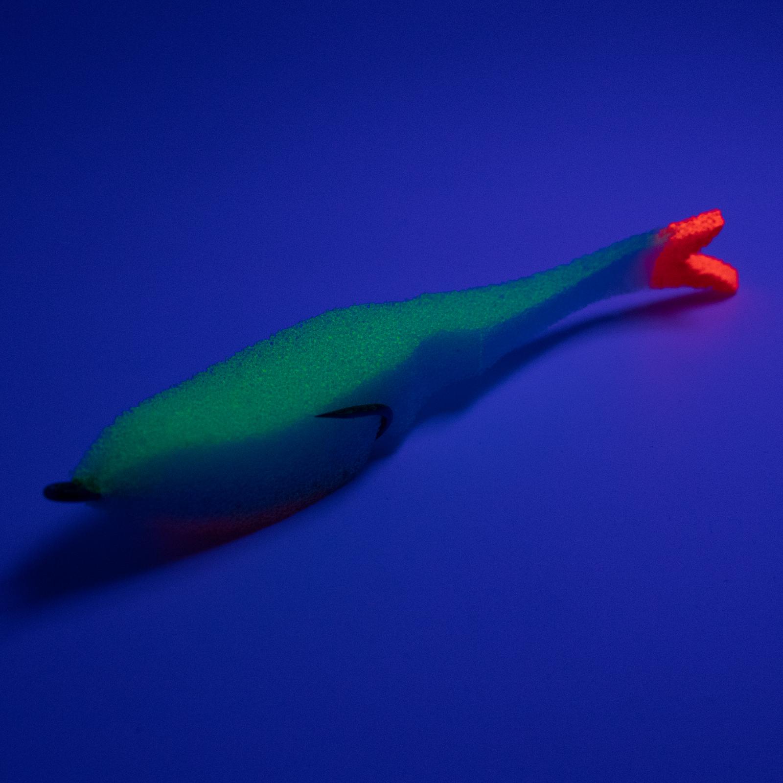 Поролоновая рыбка YAMAN Devious Minnow на двойнике, р. 105 мм, цвет 23 UV (5 шт.) - 2