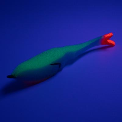 Поролоновая рыбка YAMAN Devious Minnow на двойнике, р. 105 мм, цвет 23 UV (5 шт.) - 2