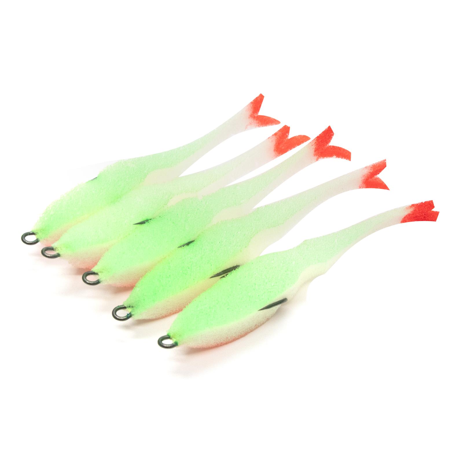 Поролоновая рыбка YAMAN Devious Minnow на двойнике, р. 105 мм, цвет 23 UV (5 шт.) - 3