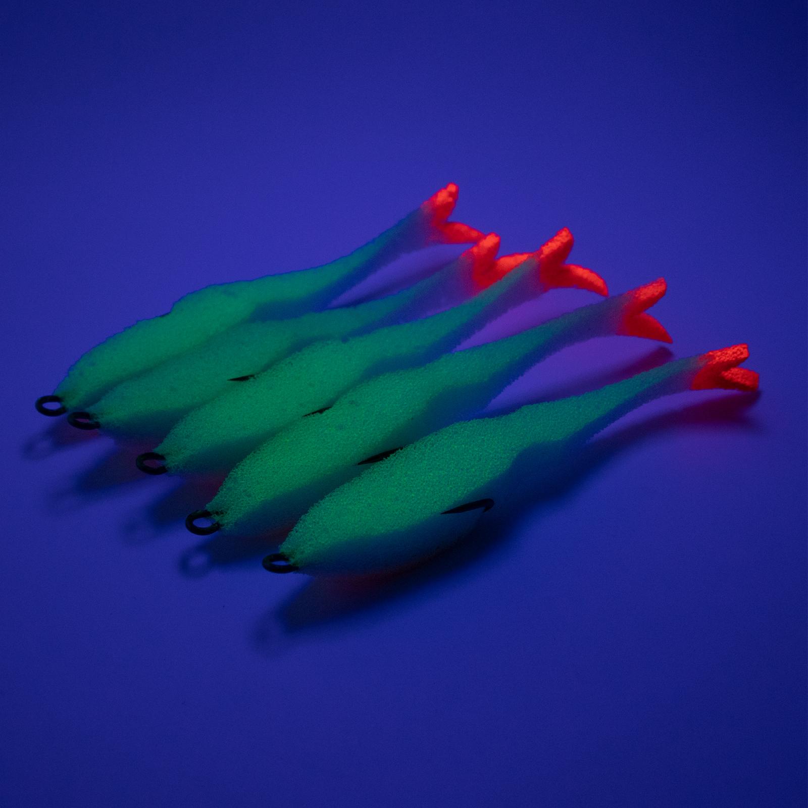 Поролоновая рыбка YAMAN Devious Minnow на двойнике, р. 105 мм, цвет 23 UV (5 шт.) - 4
