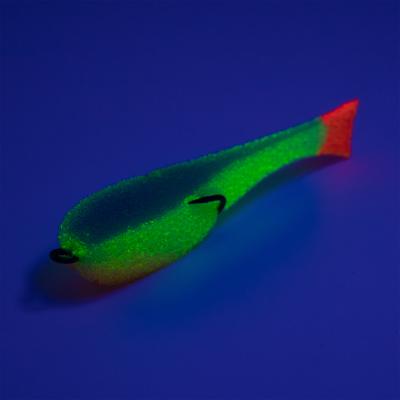 Поролоновая рыбка YAMAN на двойнике, р. 80 мм, цвет 26 UV (5 шт.) - 2