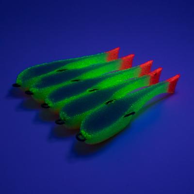 Поролоновая рыбка YAMAN на двойнике, р. 80 мм, цвет 26 UV (5 шт.) - 4