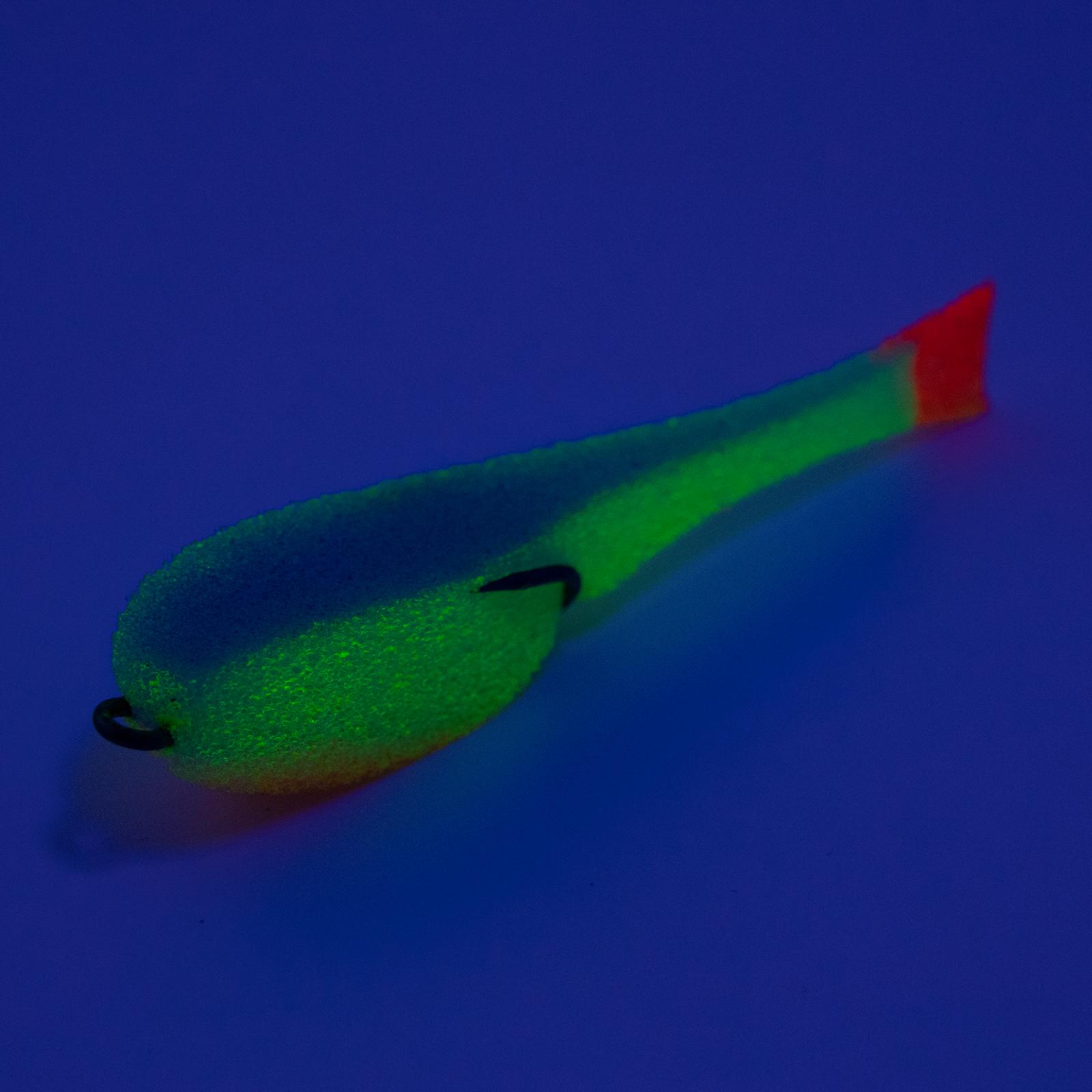 Поролоновая рыбка YAMAN на двойнике, р. 95 мм, цвет 26 UV (5 шт.) - 2