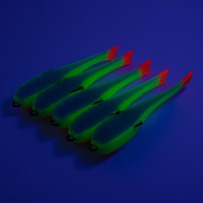 Поролоновая рыбка YAMAN на двойнике, р. 95 мм, цвет 26 UV (5 шт.) - 4