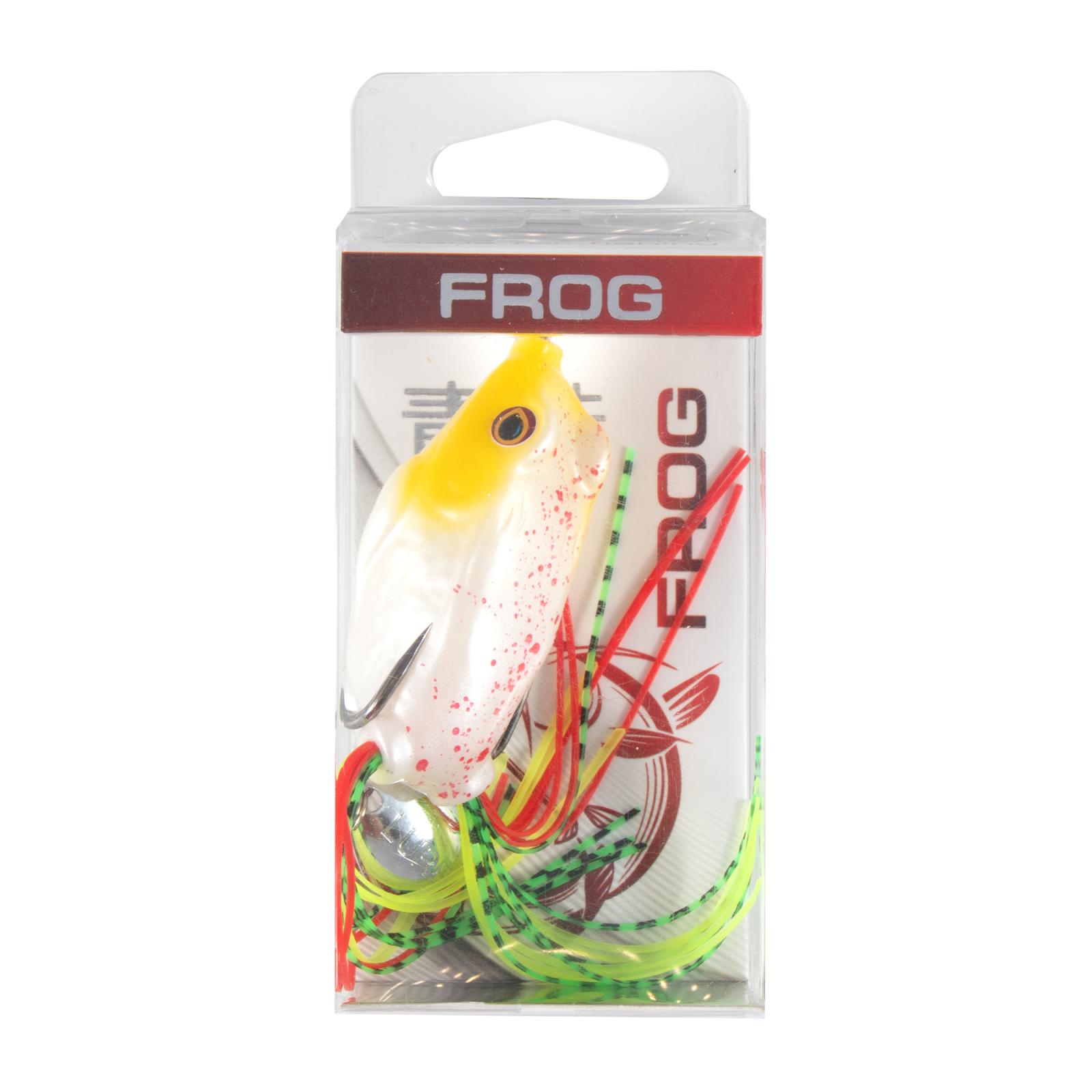 Лягушка-незацепляйка Namazu FROG с лепестком, 55 мм, 10 г,цвет 06, крючок-двойник YR Hooks (BN) #1/0 - 5