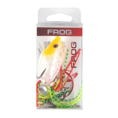 Лягушка-незацепляйка Namazu FROG с лепестком, 55 мм, 10 г,цвет 06, крючок-двойник YR Hooks (BN) #1/0 - 5