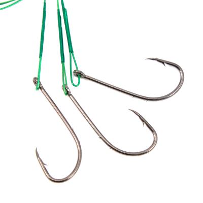 Поводок стальной NAMAZU Leader 1х7 Nylon Coated Green, d-0,33 мм, L-30 см, с одинарным крючком 92247 - 3
