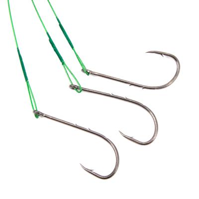 Поводок стальной NAMAZU Leader 1х7 Nylon Coated Green, d-0,48 мм, L-40 см, с одинарным крючком 92247 - 3