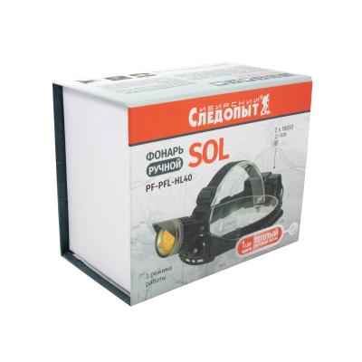 Фонарь налобный "Сибирский Следопыт -SOL", 1LED WARM,аккум.2x2200mAh - 5