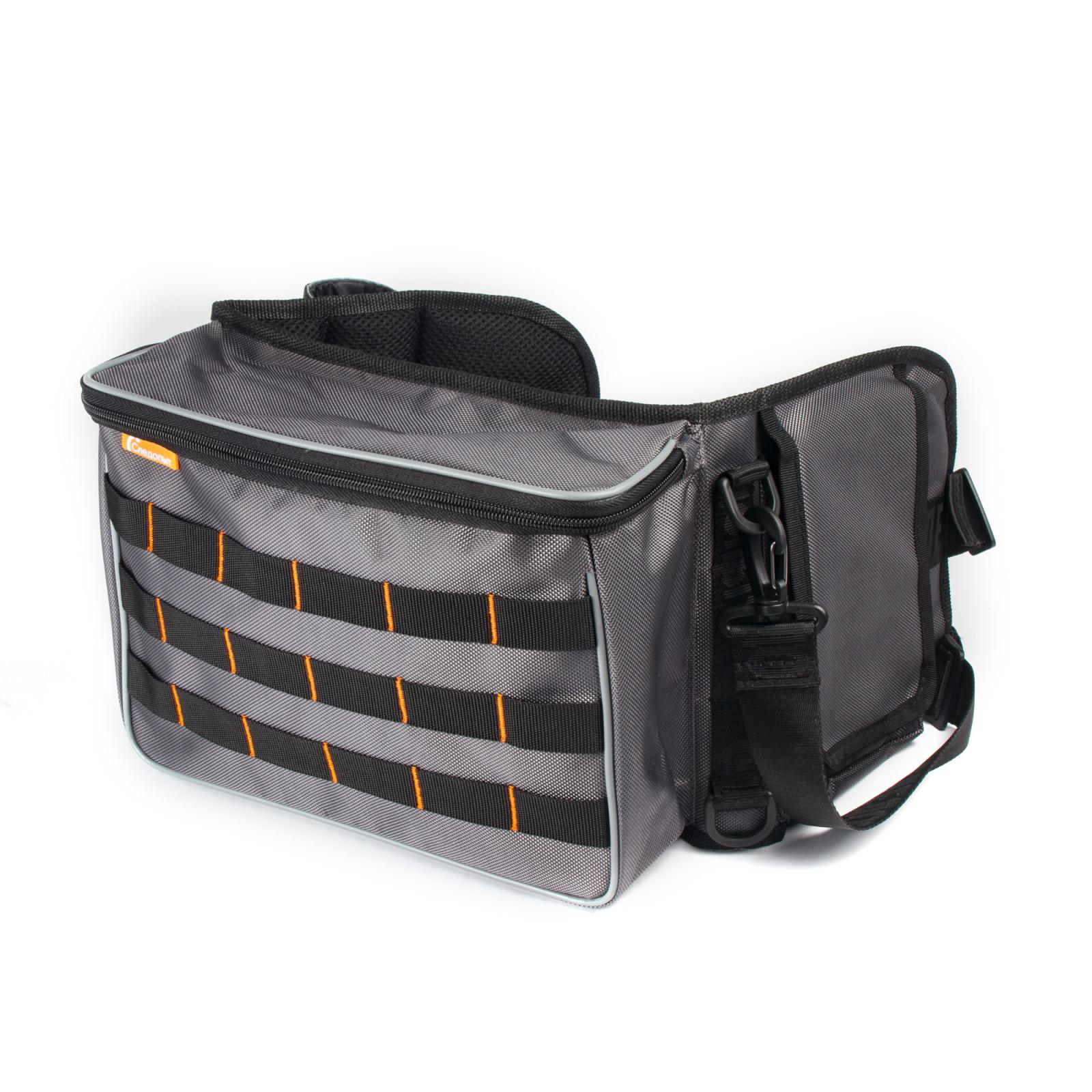 Сумка рыболовная поясная "СЛЕДОПЫТ" Fishing Belt Bag, 74х22х10 см, цв. серый, без коробок - 2