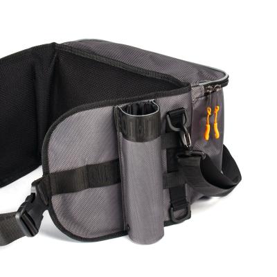Сумка рыболовная поясная "СЛЕДОПЫТ" Fishing Belt Bag, 74х22х10 см, цв. серый, без коробок - 6