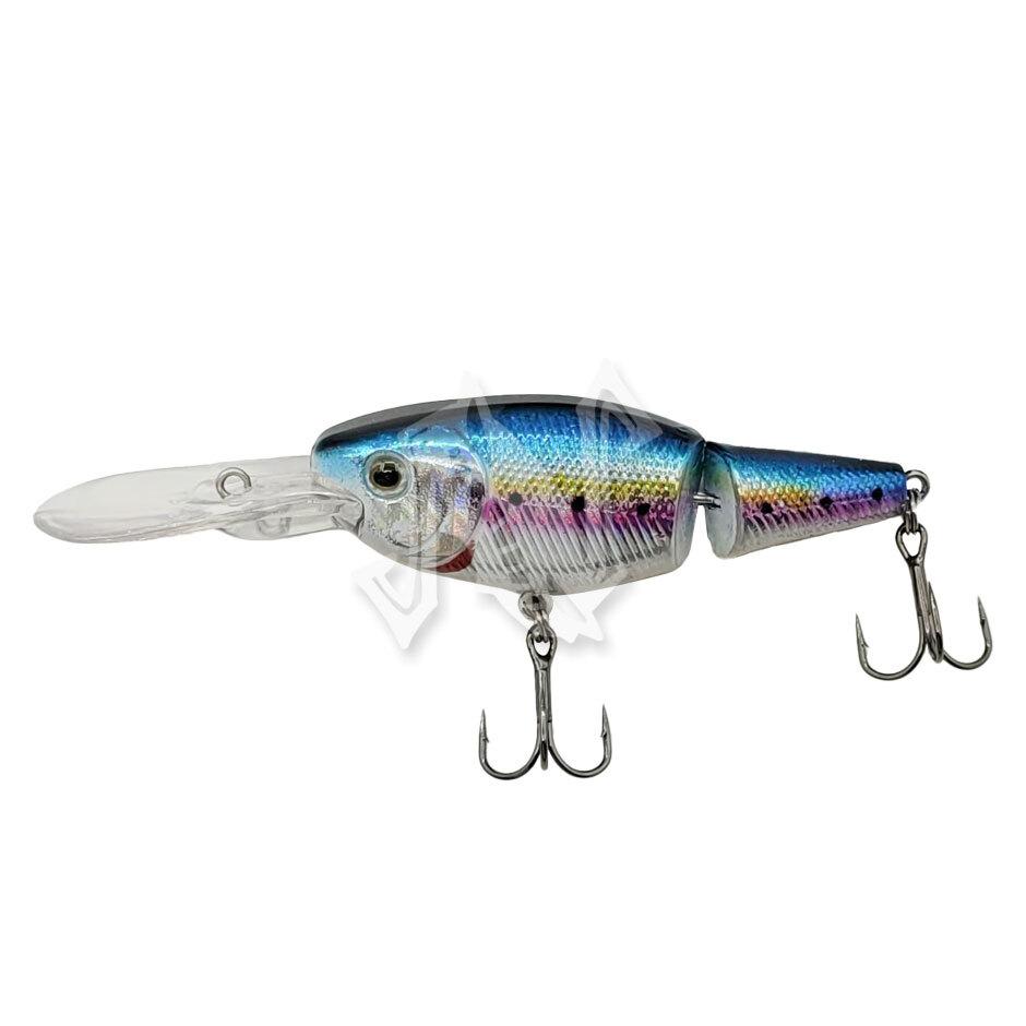 Воблер Namazu Jointed Zun Shad, L-70 мм, 12,3г, крэнк, составной, плавающий (0,5-2,5м), цвет №14/200