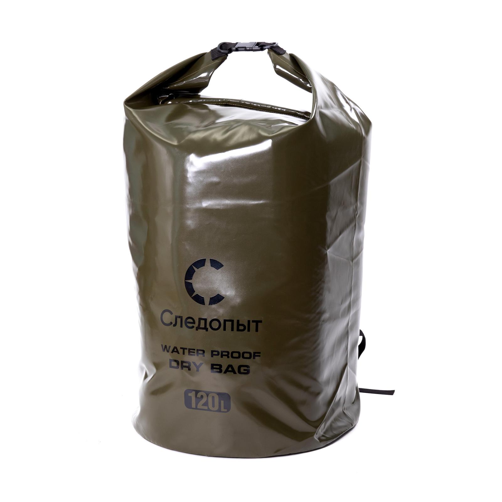 Гермомешок "СЛЕДОПЫТ - Dry Bag",с лямками, 120 л,ПВХ, цв. хаки - 1