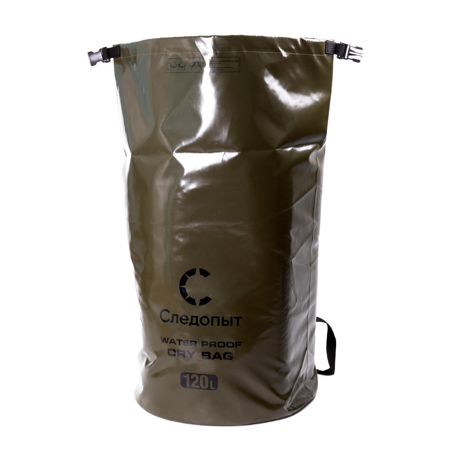 Гермомешок "СЛЕДОПЫТ - Dry Bag",с лямками, 120 л,ПВХ, цв. хаки - 4