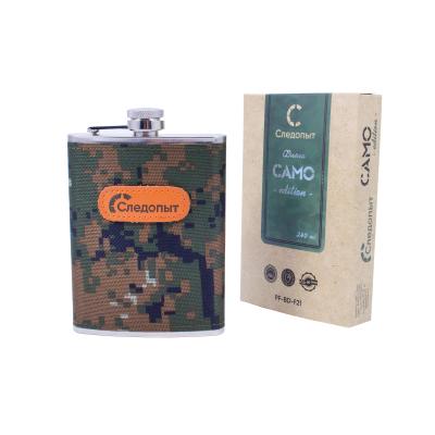 Фляжка "СЛЕДОПЫТ", в оплетке из oxford camo pixel, 240 мл - 5