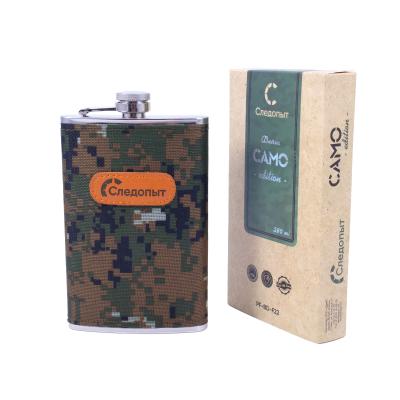 Фляжка "СЛЕДОПЫТ", в оплетке из oxford camo pixel, 280 мл - 5