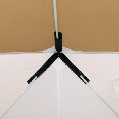 Палатка зимняя куб СЛЕДОПЫТ 1,8 х1,8 м, Oxford 210D PU 1000, S по полу 3,2 кв.м, цв. оливковый/бел - 2