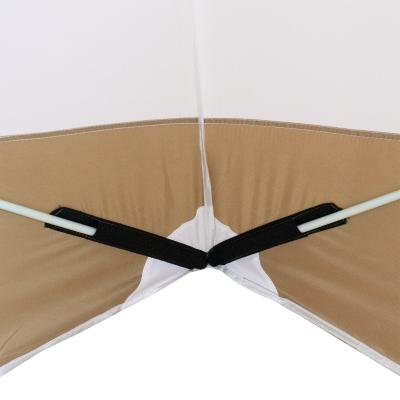 Палатка зимняя куб СЛЕДОПЫТ 1,8 х1,8 м, Oxford 210D PU 1000, S по полу 3,2 кв.м, цв. оливковый/бел - 3