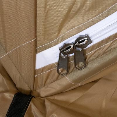 Палатка зимняя куб СЛЕДОПЫТ 1,8 х1,8 м, Oxford 210D PU 1000, S по полу 3,2 кв.м, цв. оливковый/бел - 9
